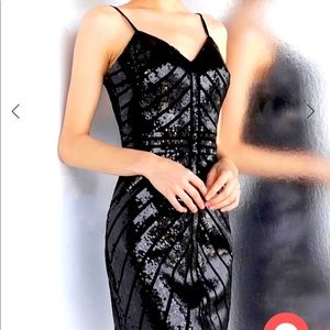 Jovani Black Sequin Dress